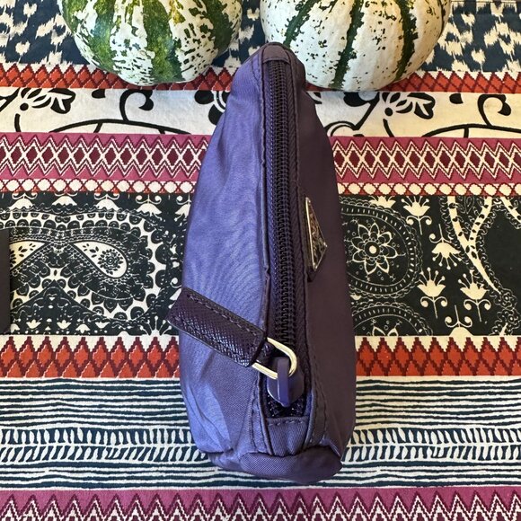 Prada Purple Tessuto Nylon Cosmetic Pouch, Full Inclusion, EUC - Picture 7 of 10